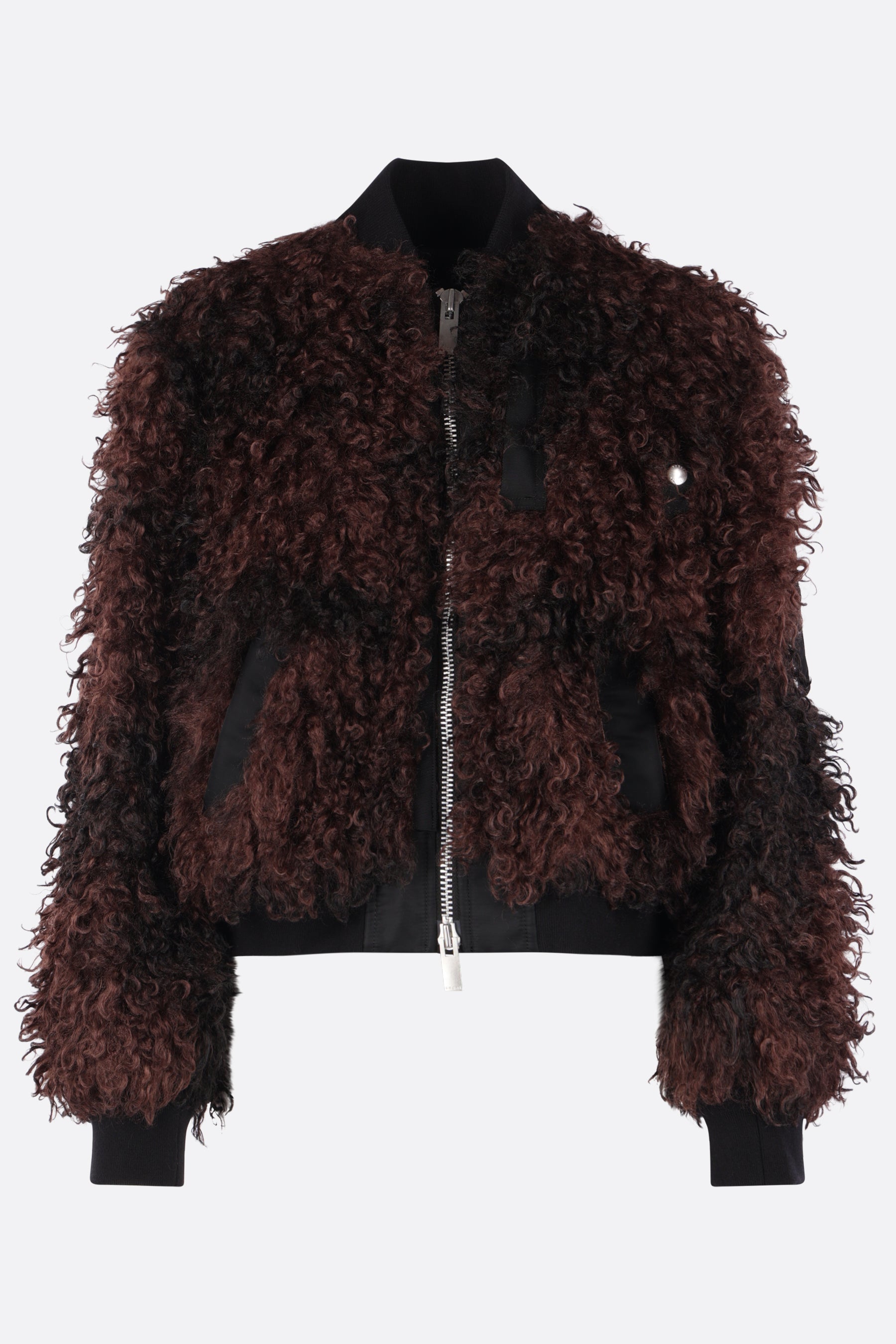 bomber in nylon ed eco shearling