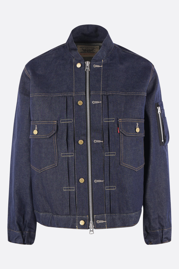 bomber in denim