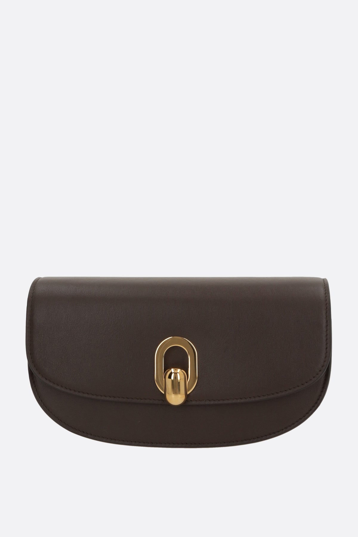 Tondo Crescent shoulder bag in smooth leather