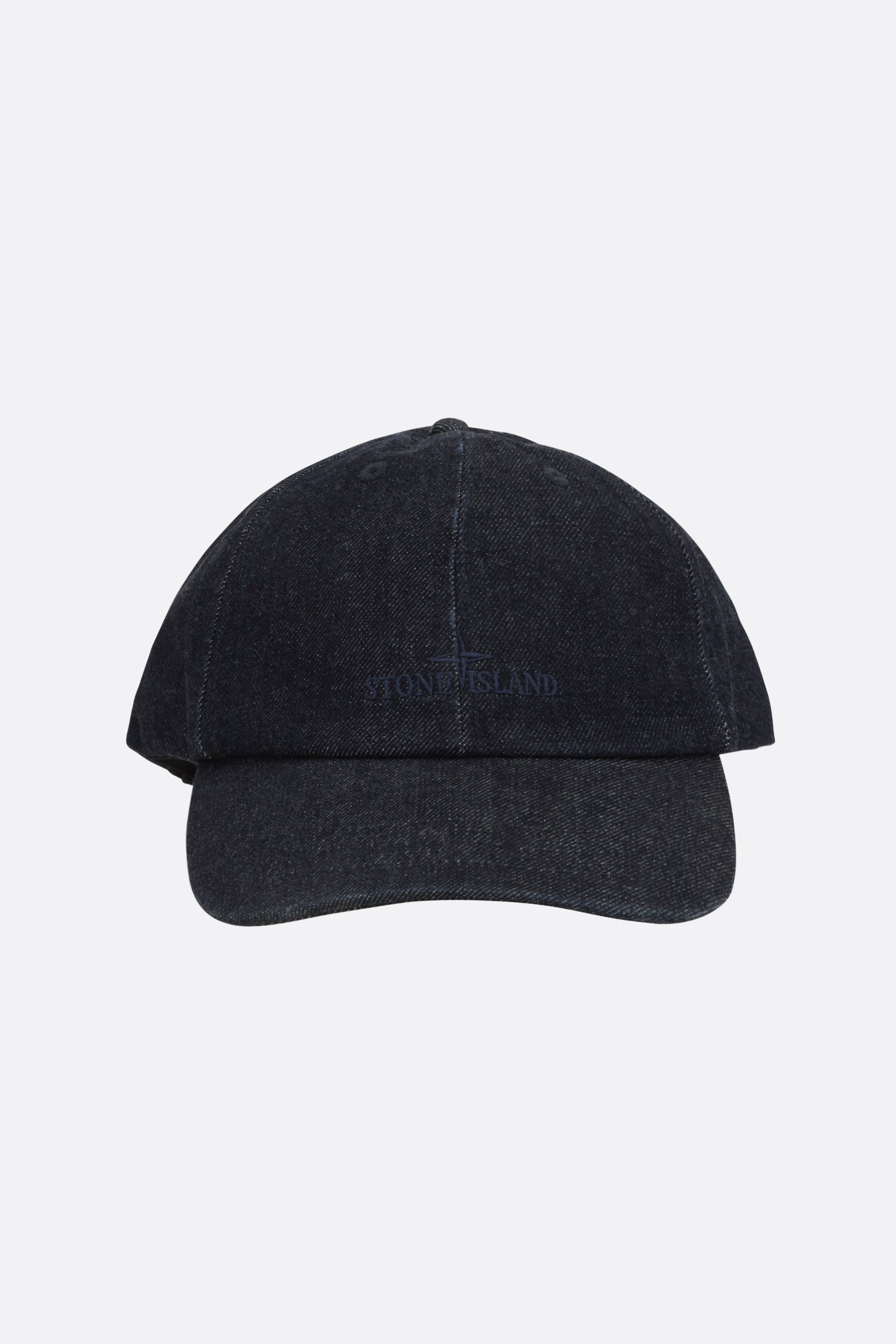 cappello baseball in denim ricamo logo