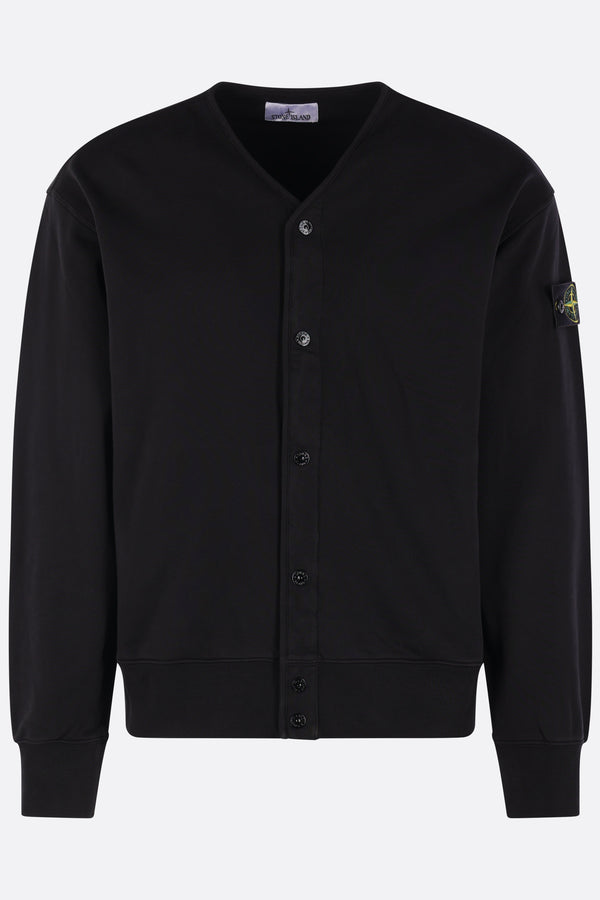felpa cardigan in jersey