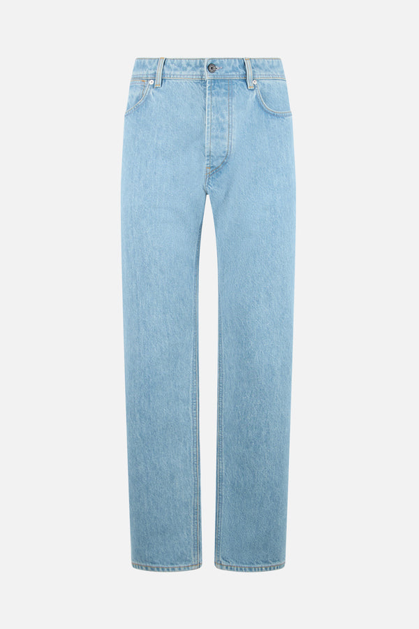 straight-leg jeans in denim
