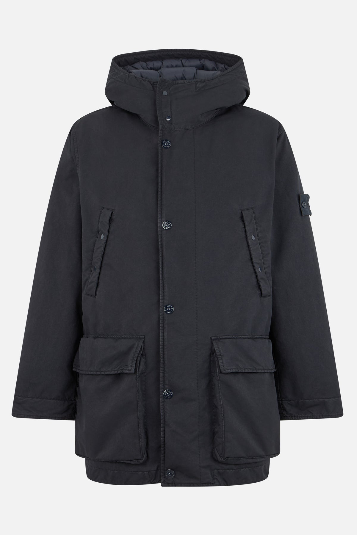 long down jacket in nylon