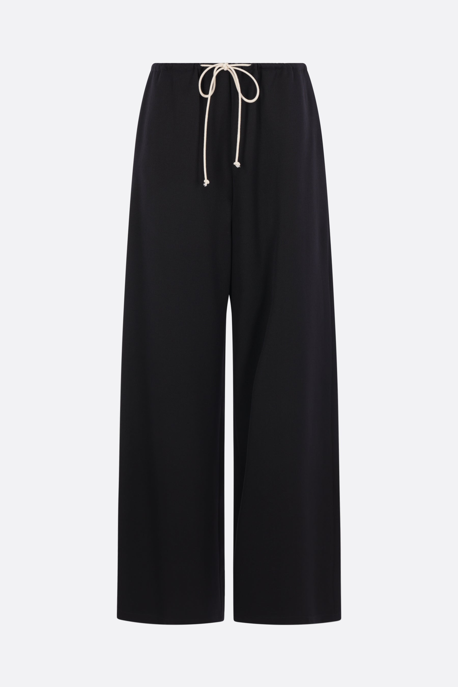 wide-leg trousers in gabardine