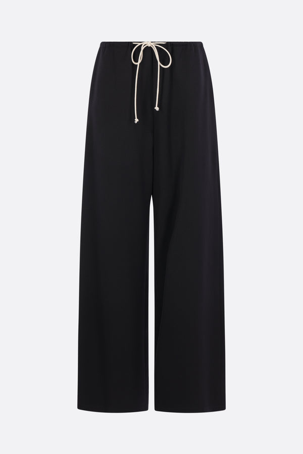 wide-leg trousers in gabardine