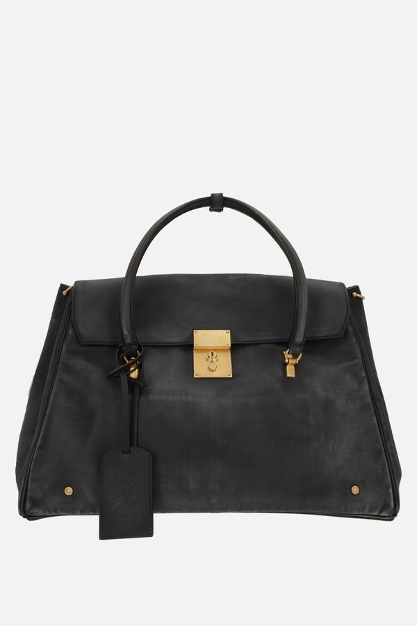 Bolton weekender bag in distressed leather