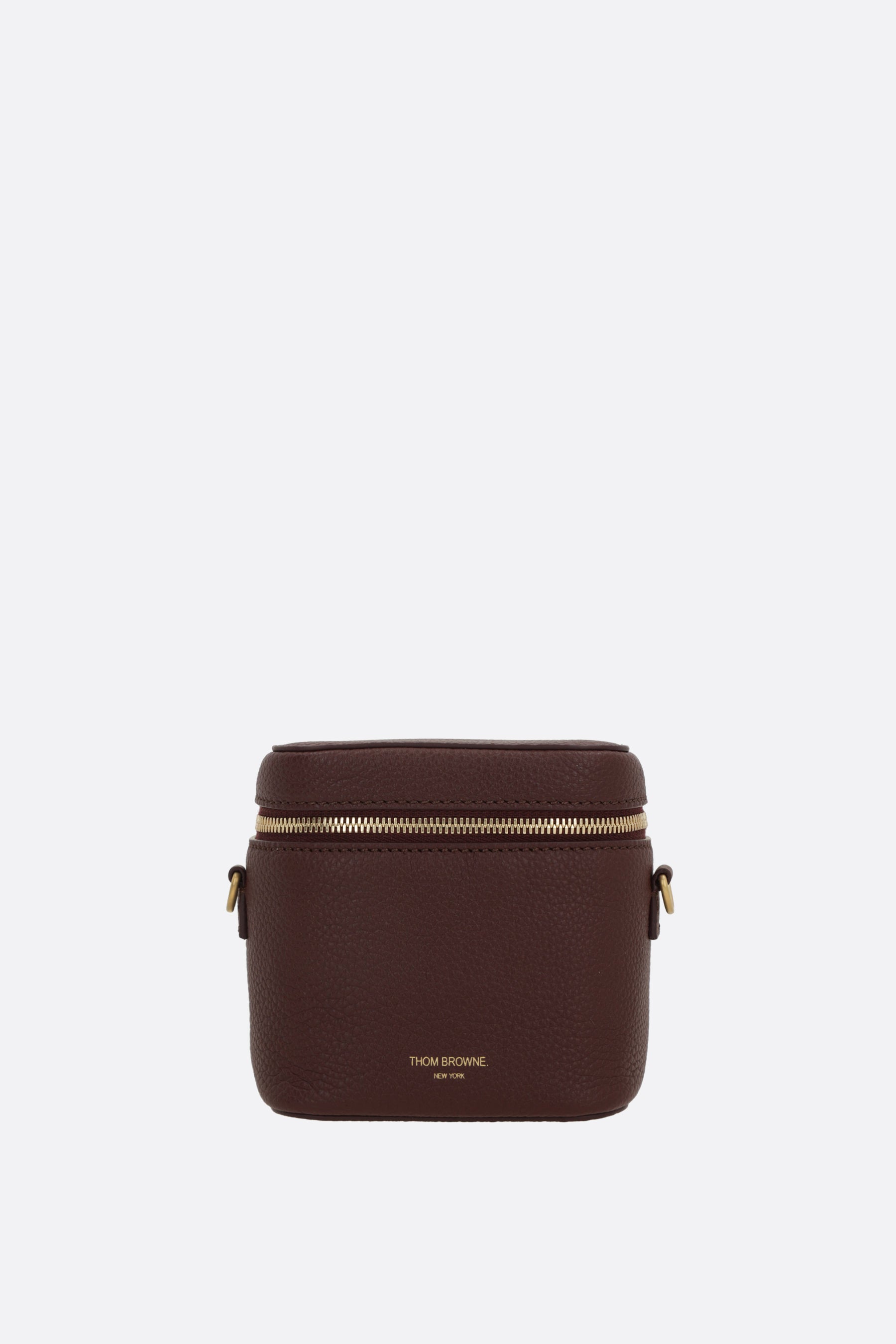 borsa a spalla Box Pouch in pelle martellata