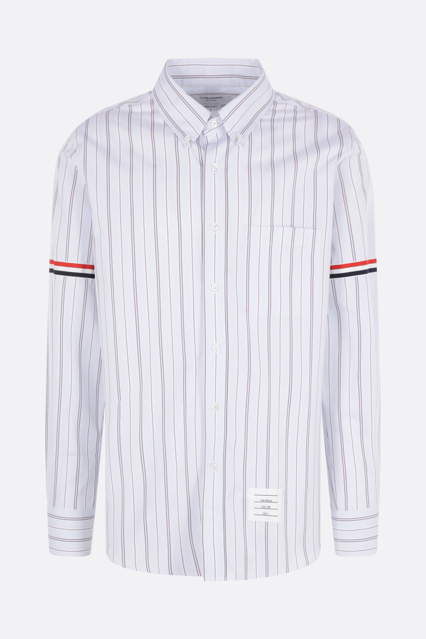 striped poplin shirt
