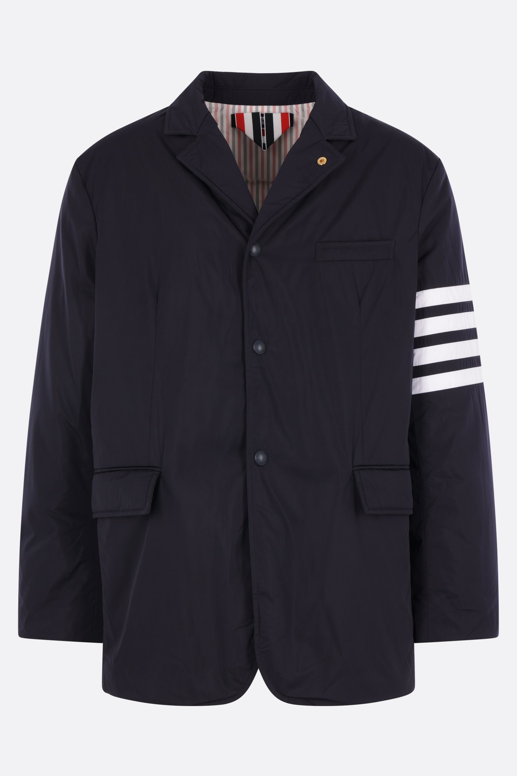 oversized bomber jacket in grainy leather