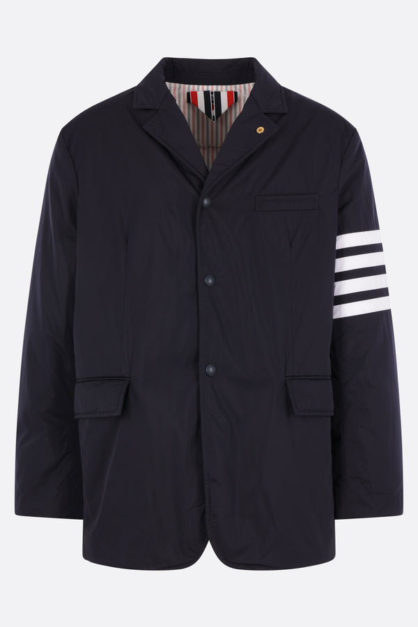oversized bomber jacket in grainy leather