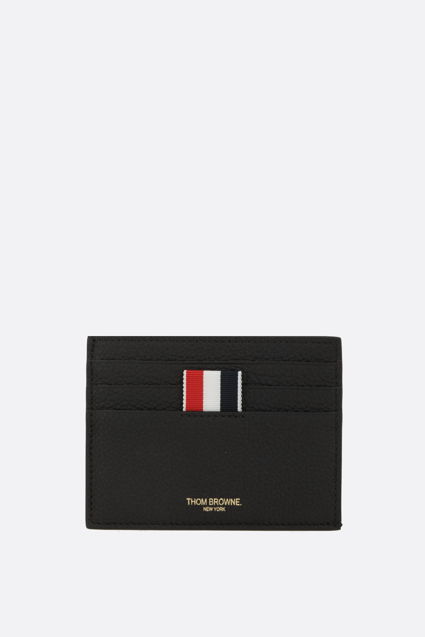 grainy leather card case