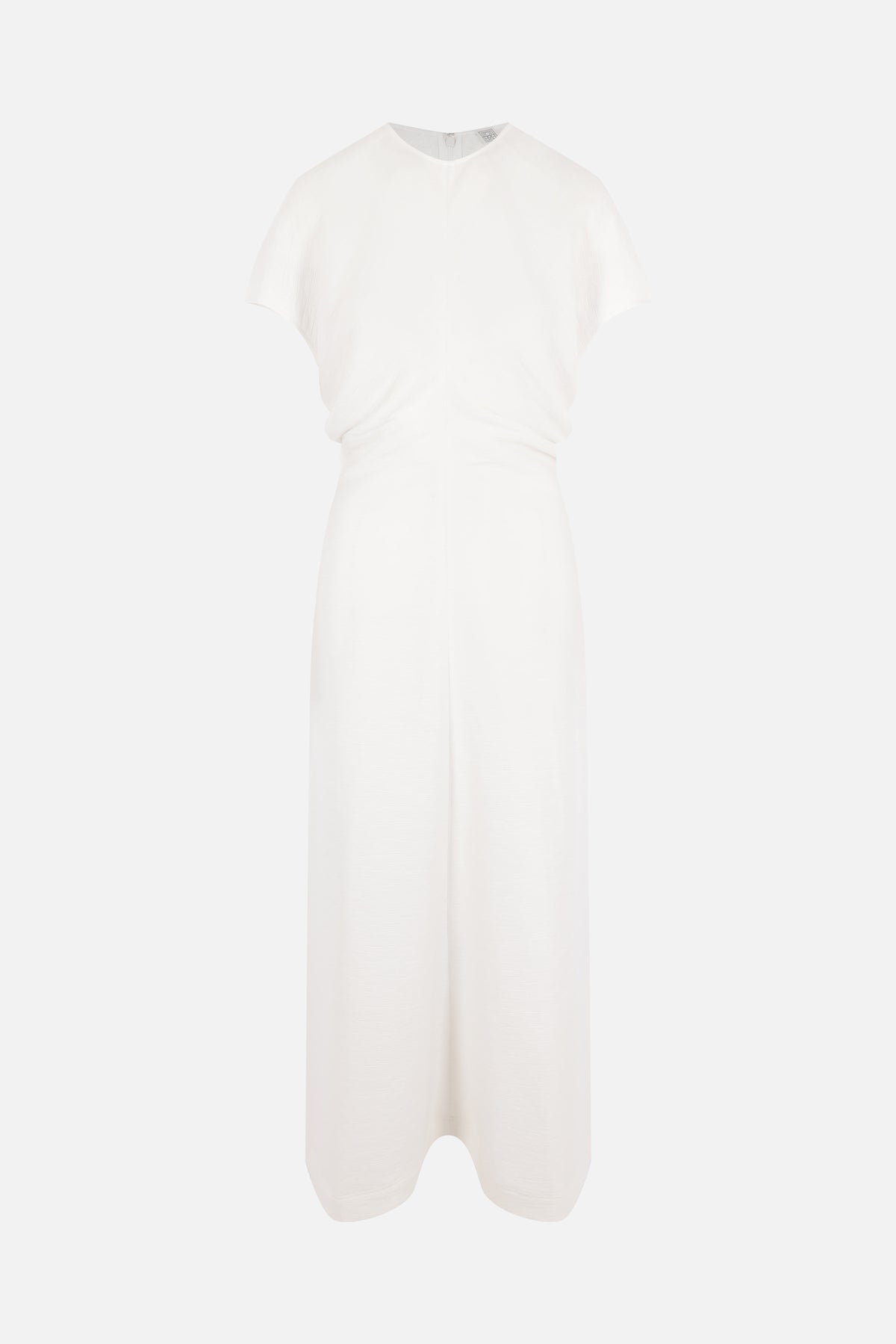 Slouch Waist dress in crinkled viscose blend