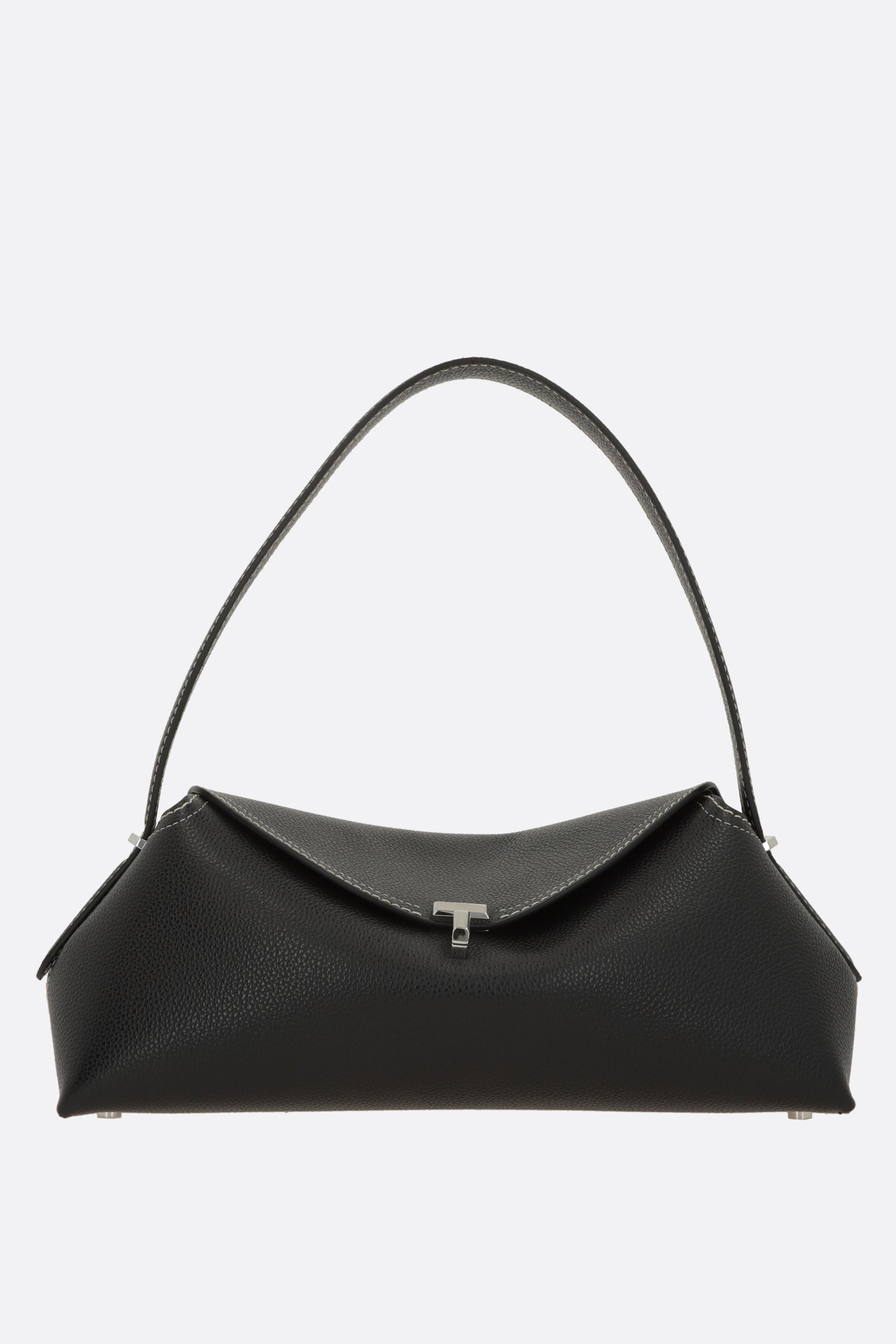 T-Lock shoulder bag in grainy leather