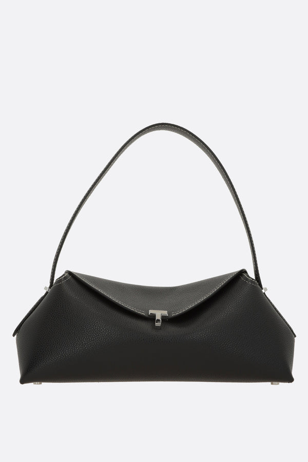 T-Lock shoulder bag in grainy leather