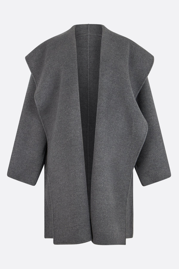 wool hooded coat