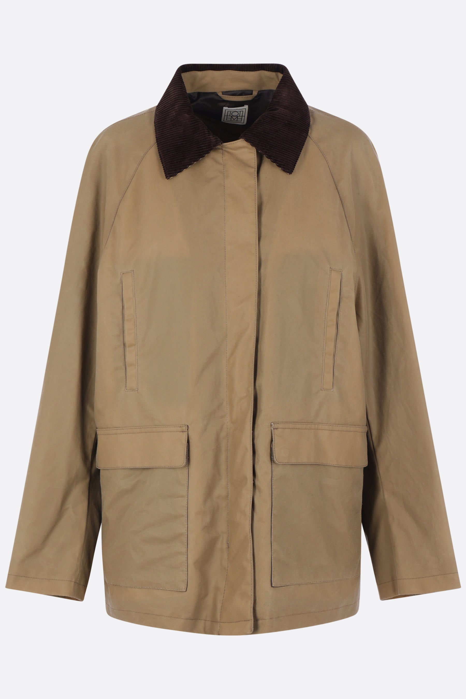 oversize country jacket in waxed cotton