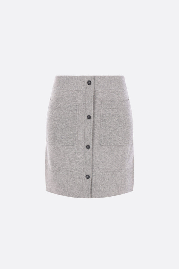 mini gonna in cashmere