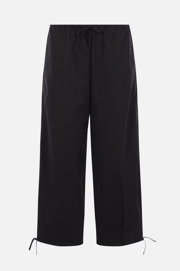 pantalone con coulisse in popeline