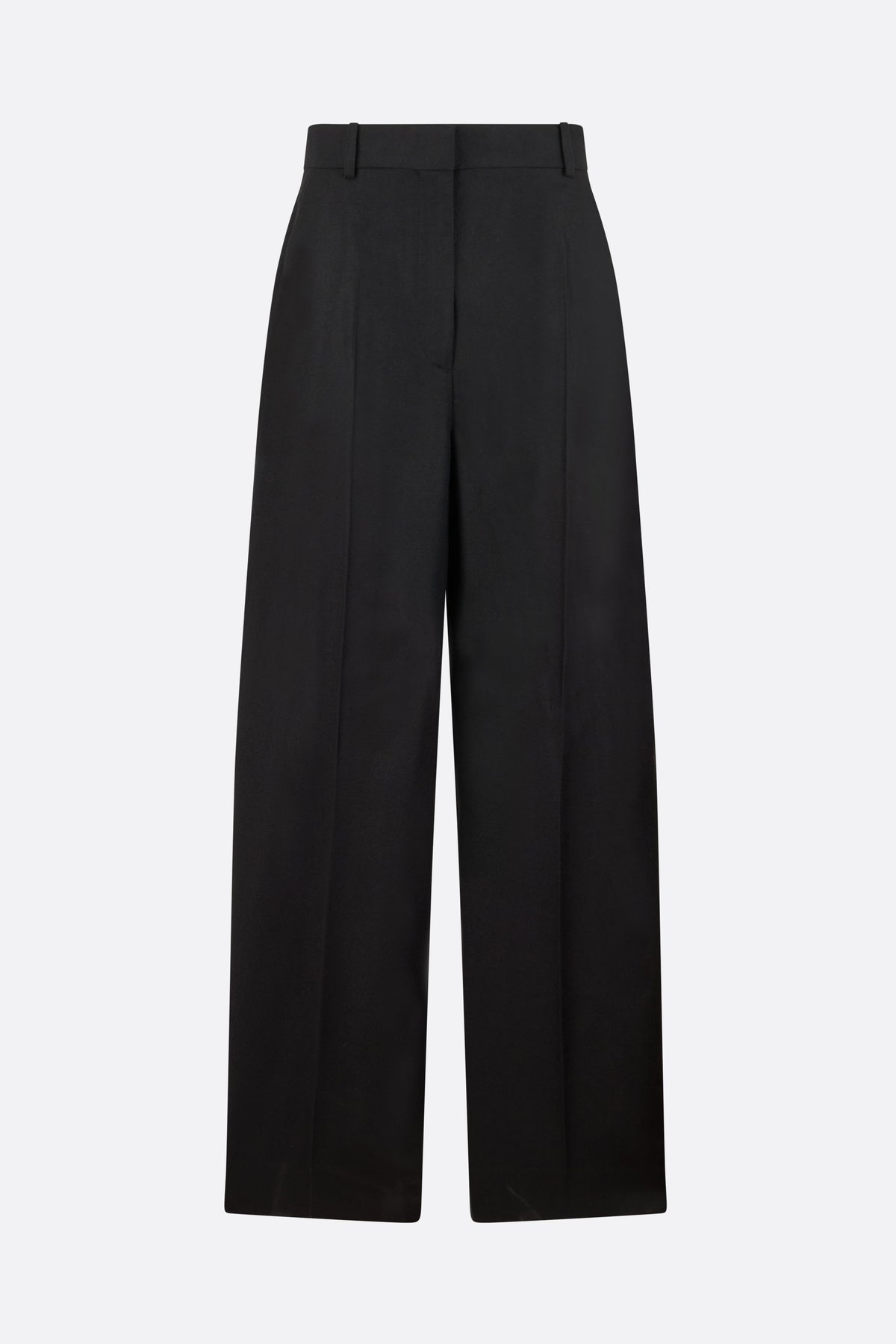 wide-leg trousers in wool blend