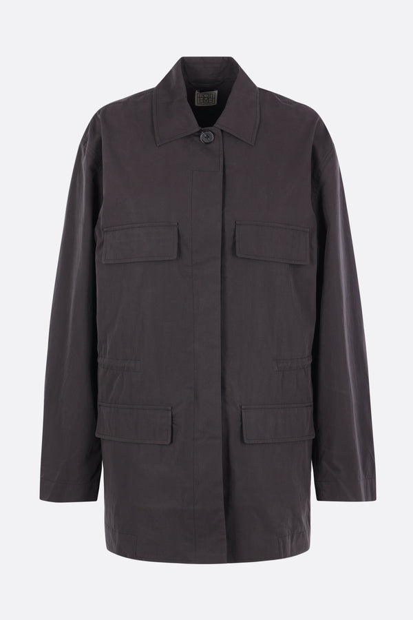 giacca utility con coulisse in twill