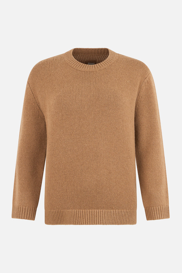 camel wool sweater