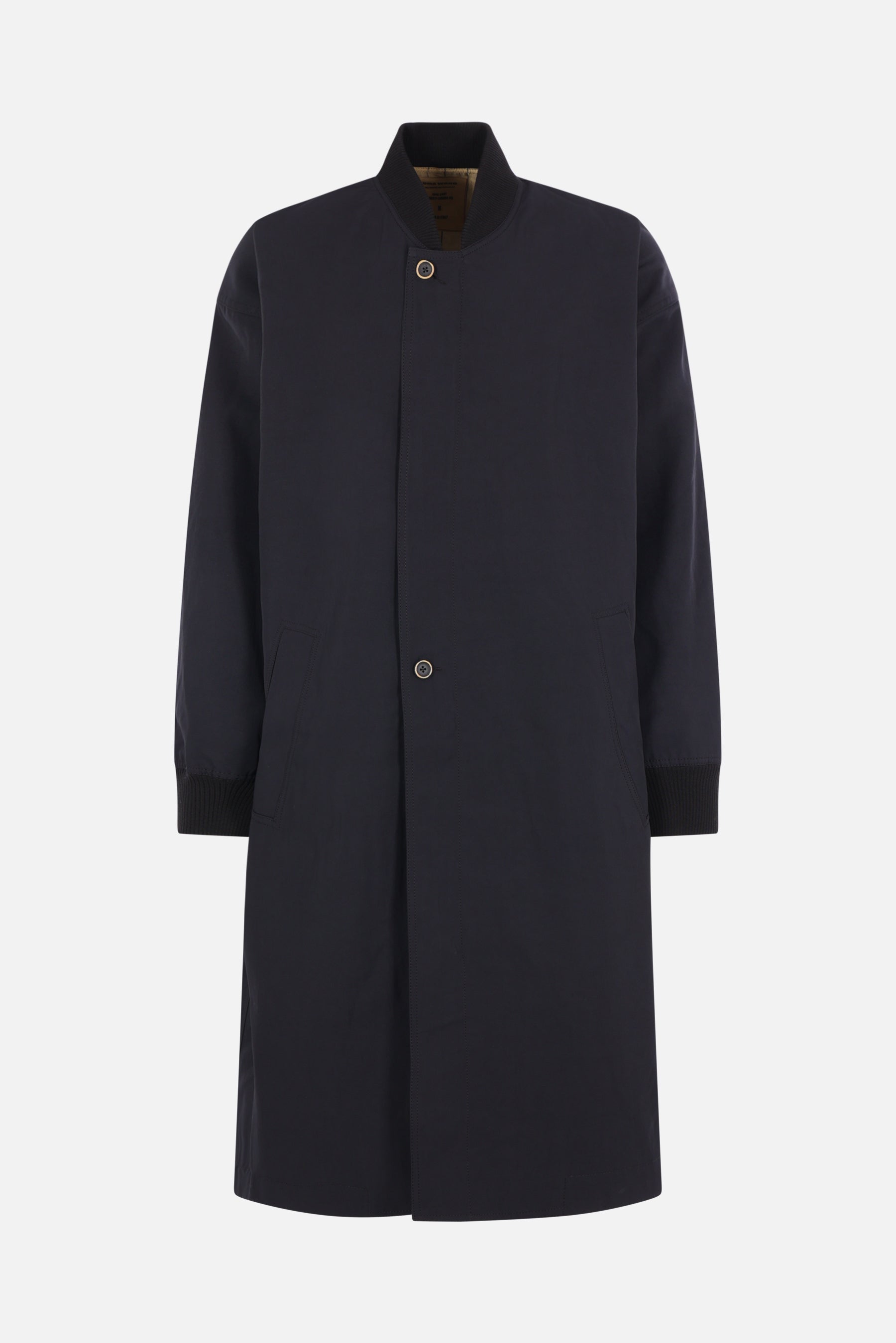 Cane oversize coat in technical fabric