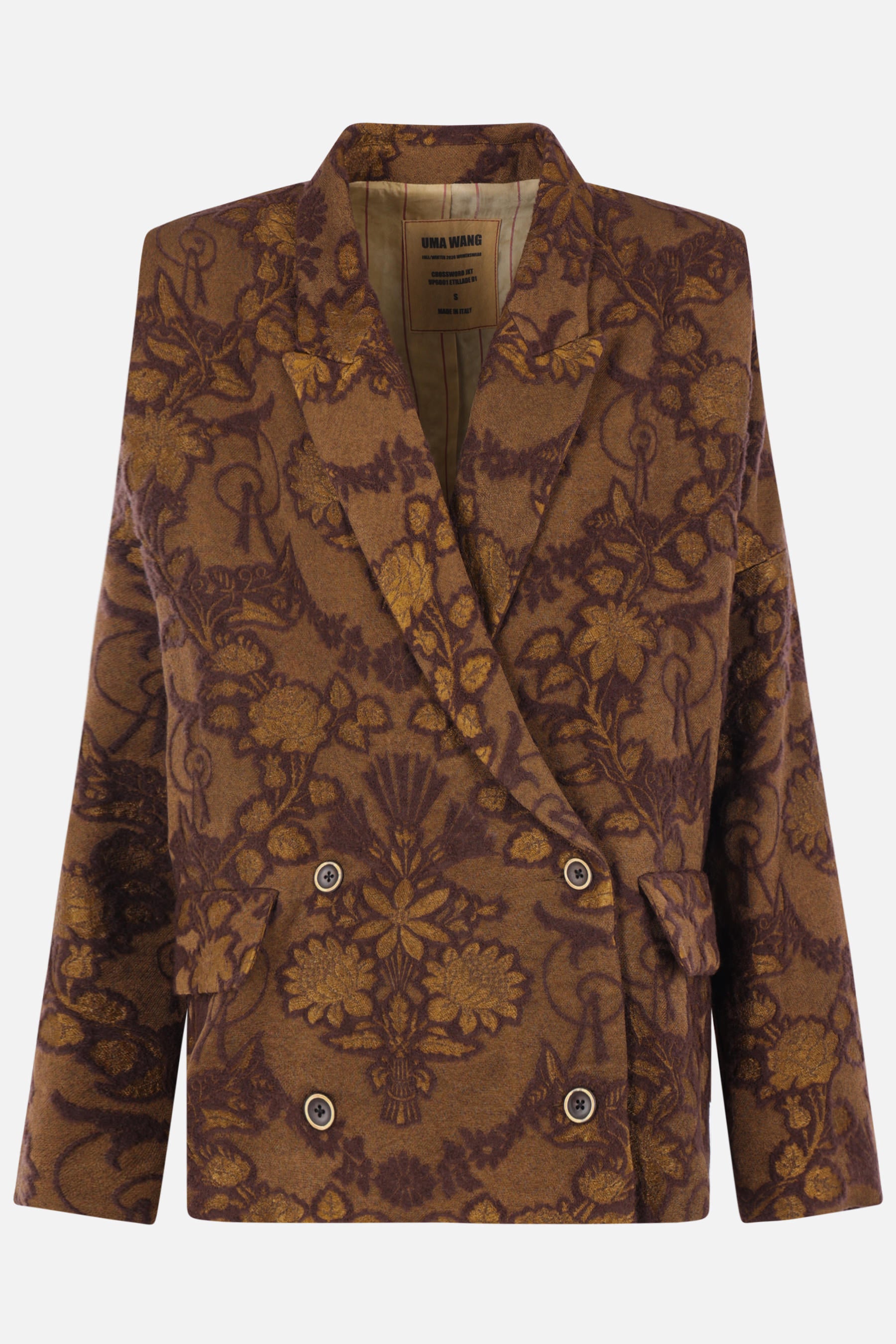Crossword jacket in jacquard