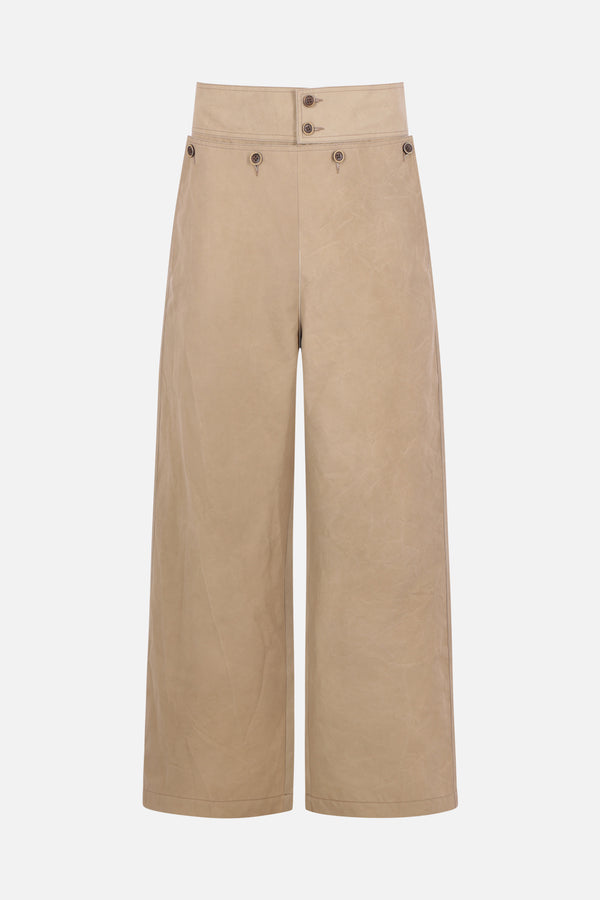 Paulo wide-leg trousers in technical fabric