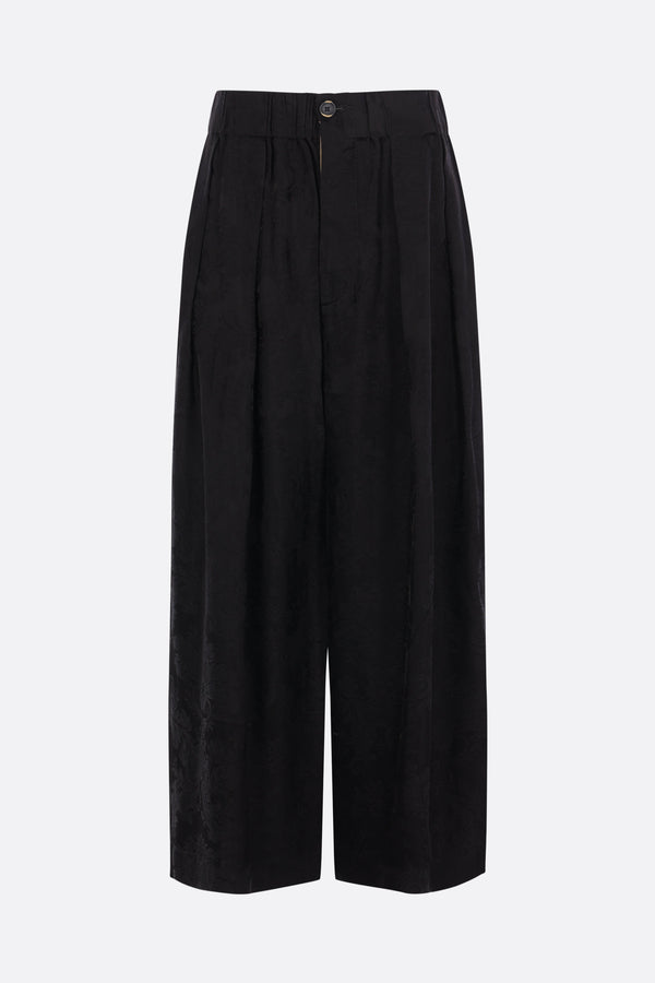 Poetic cropped trousers in jacquard
