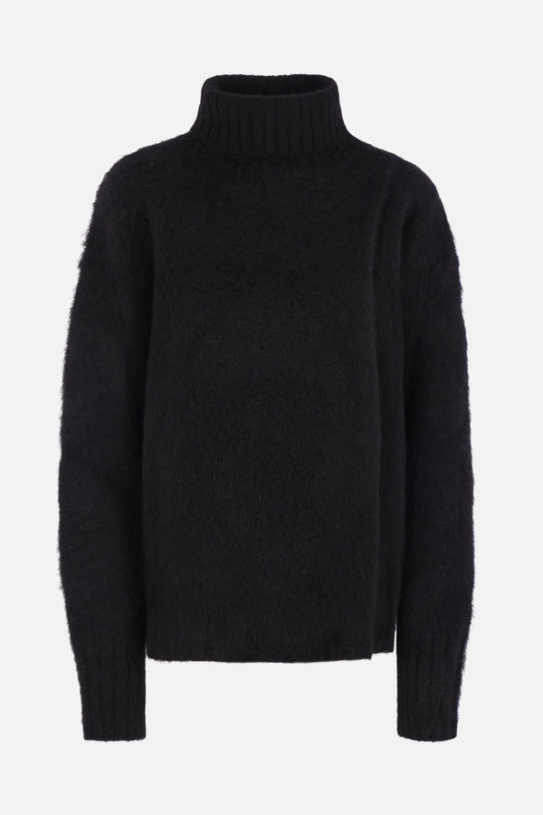 alpaca wool blend turtleneck sweater
