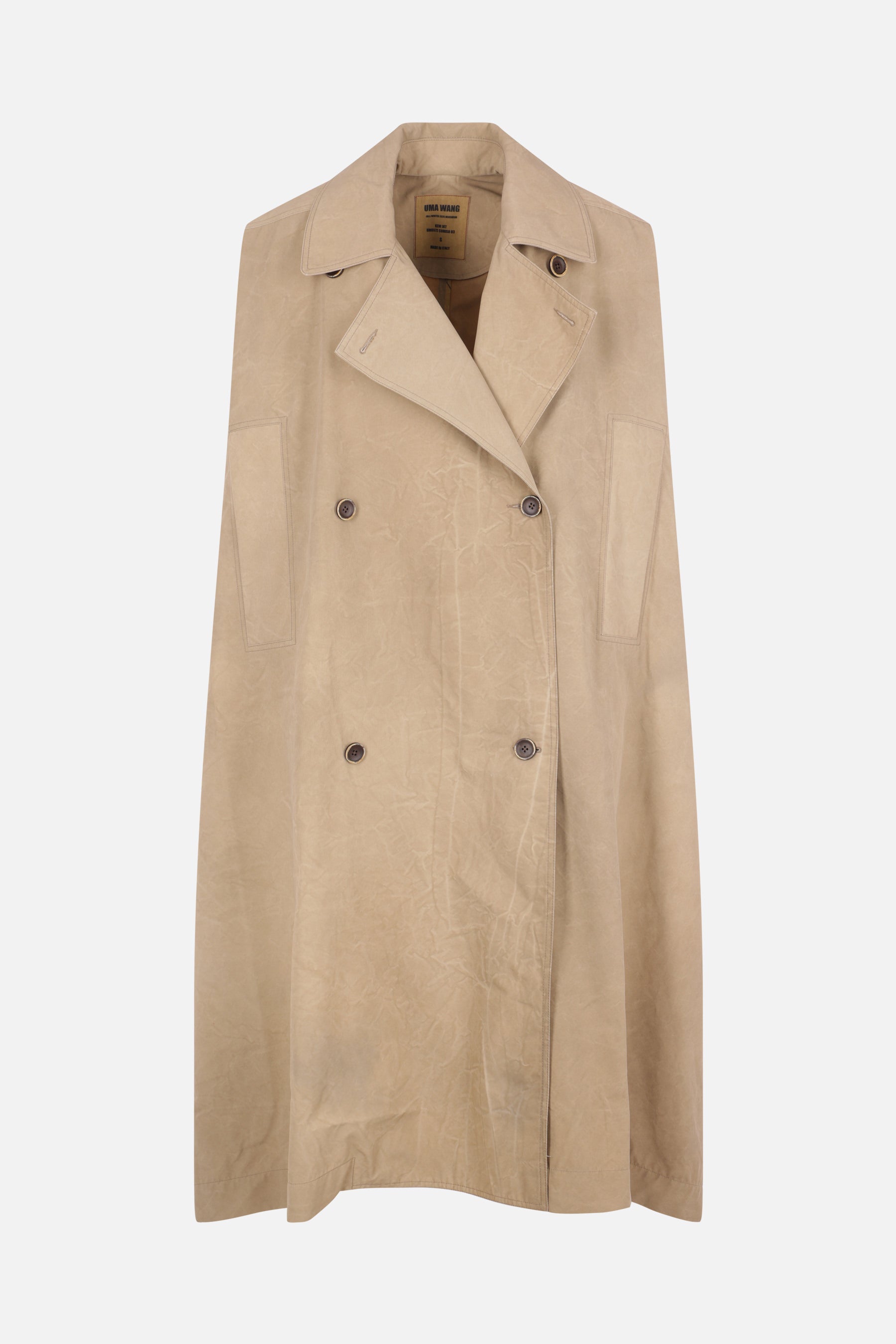 Kew oversized trench coat in technical fabric