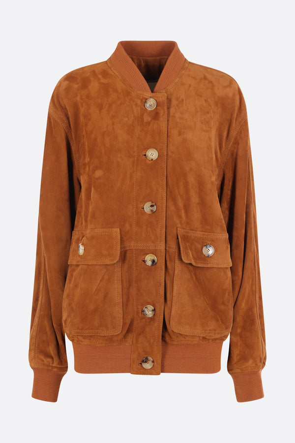 suede bomber jacket