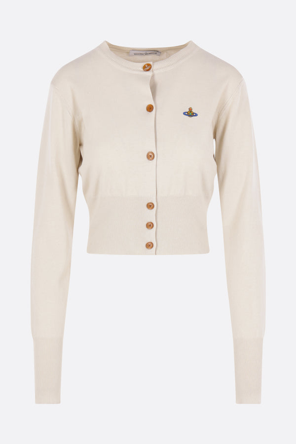 Bea cropped cardigan in cotton and cashmere