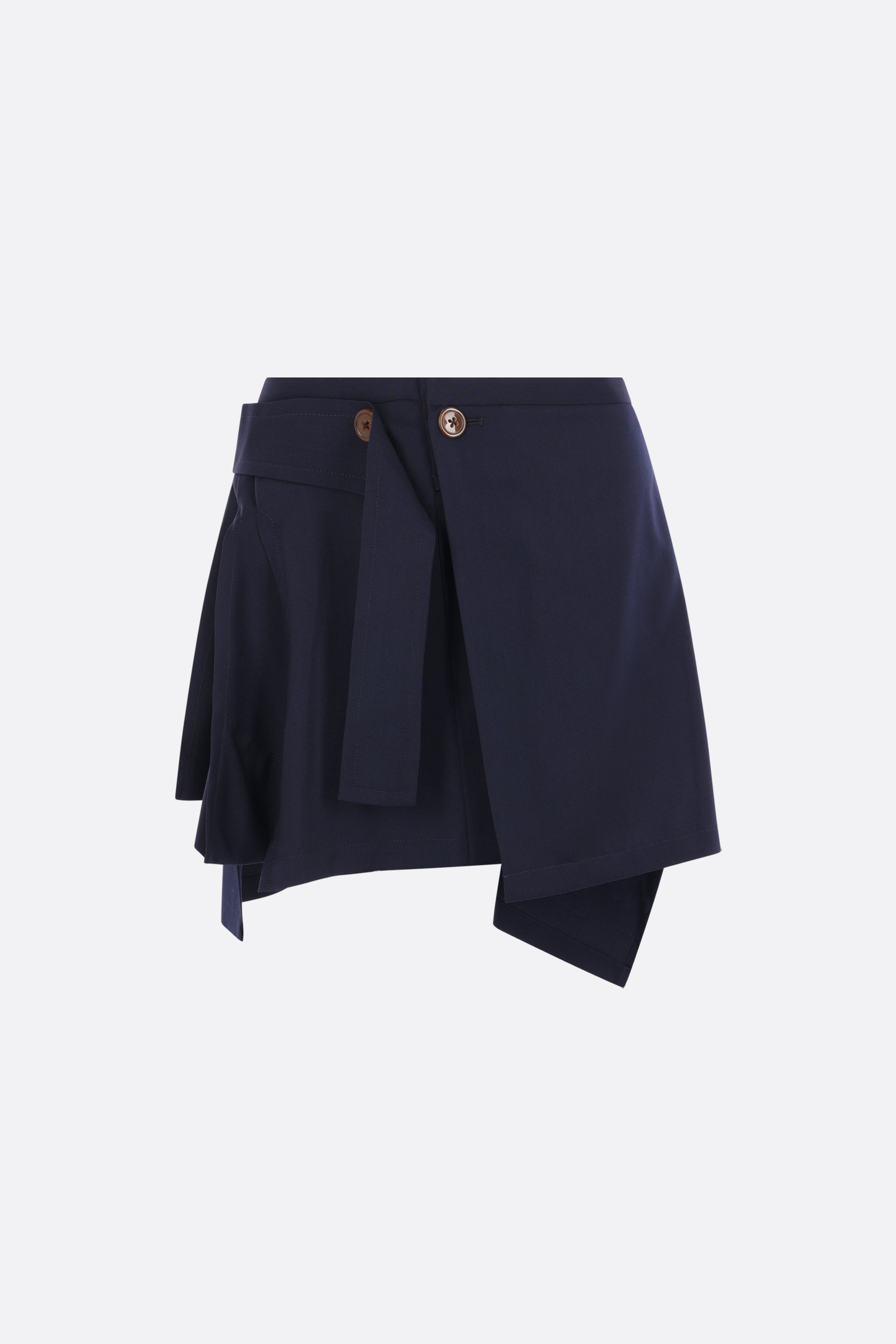 Meghan kilt mini skirt in wool