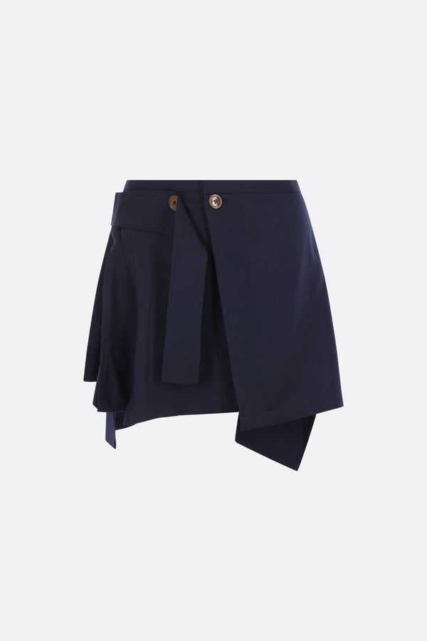 Meghan kilt mini skirt in wool
