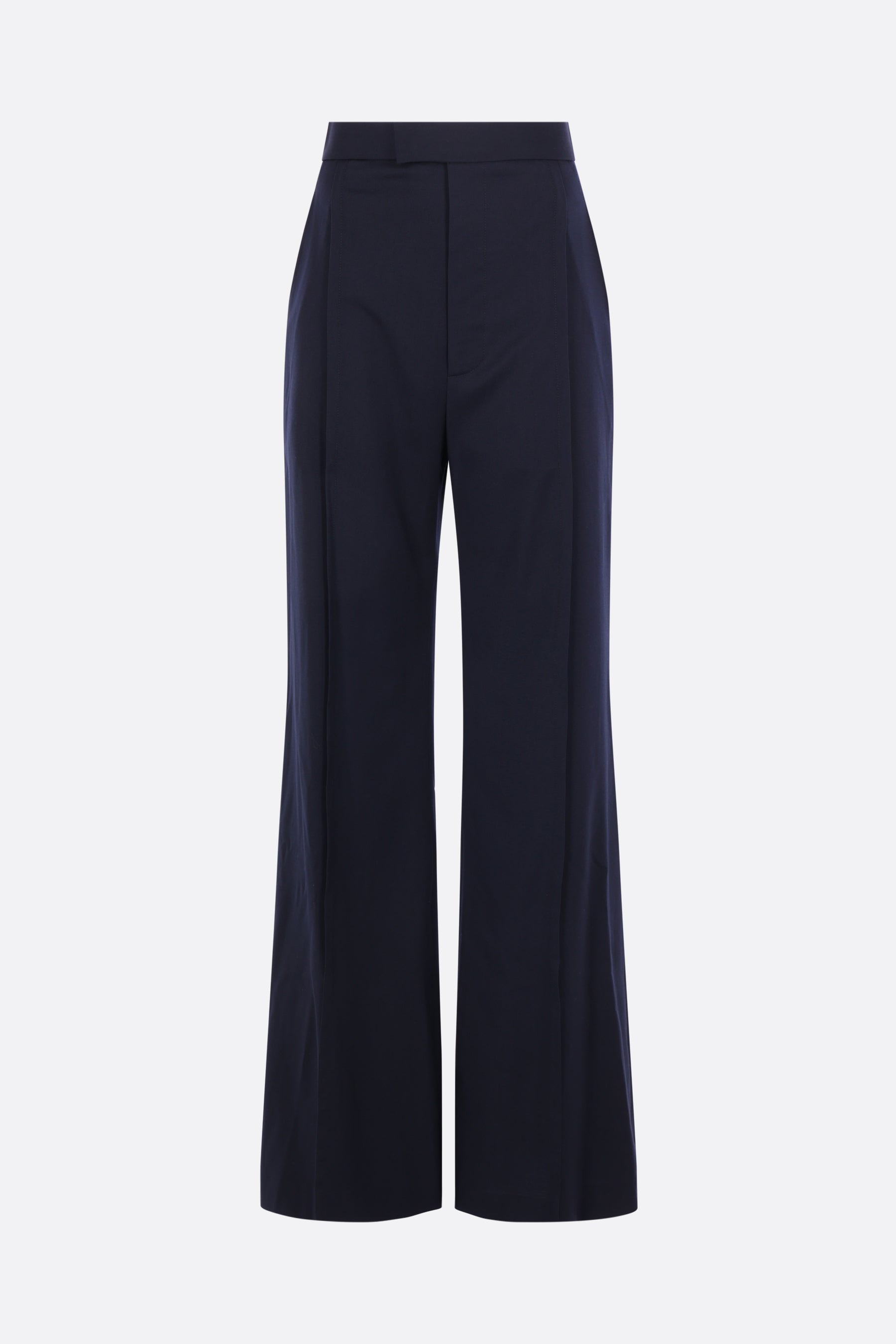 wide-leg trousers in wool