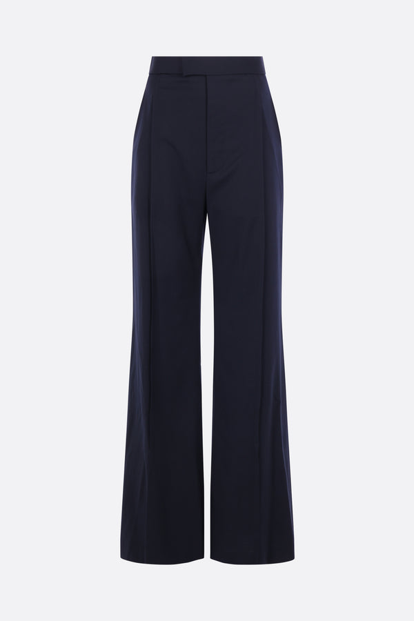 wide-leg trousers in wool