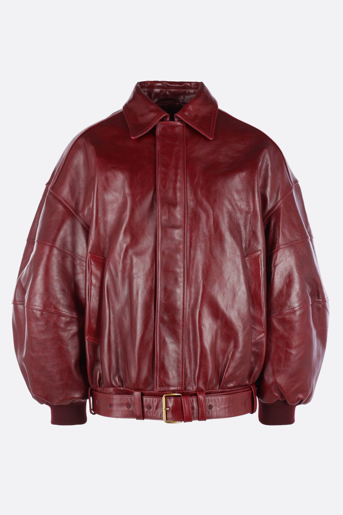 OS Hustler's oversized jacket in leather