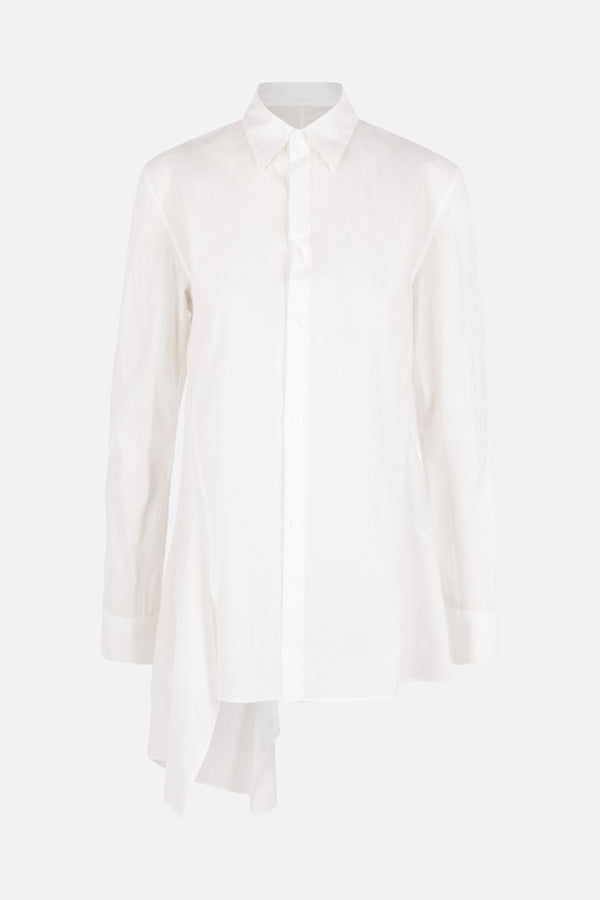 asymmetric shirt in cotton