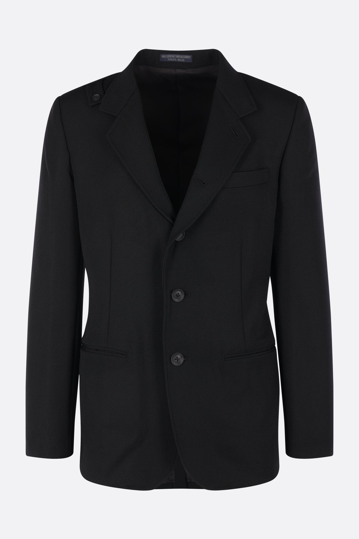 single-breasted jacket in gabardine