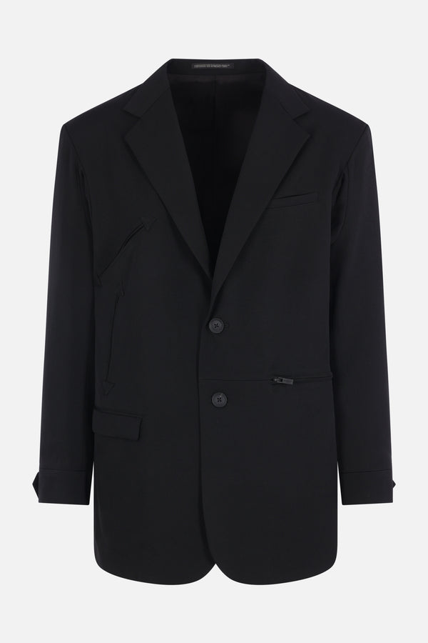 single-breasted jacket in gabardine