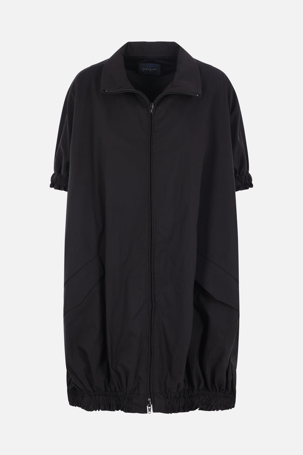oversized windbreaker jacket in technical cotton