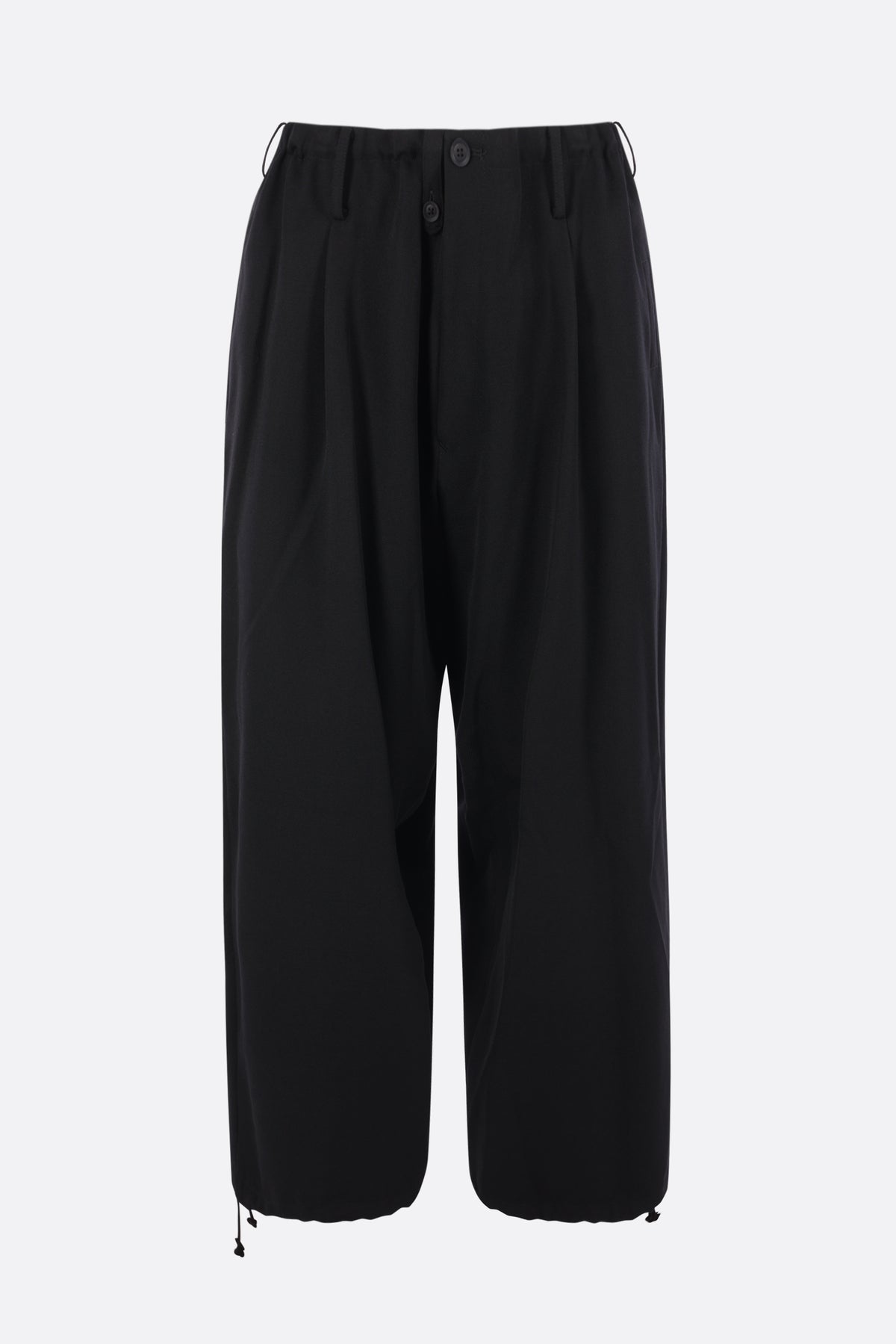 loose-fit trousers in gabardine