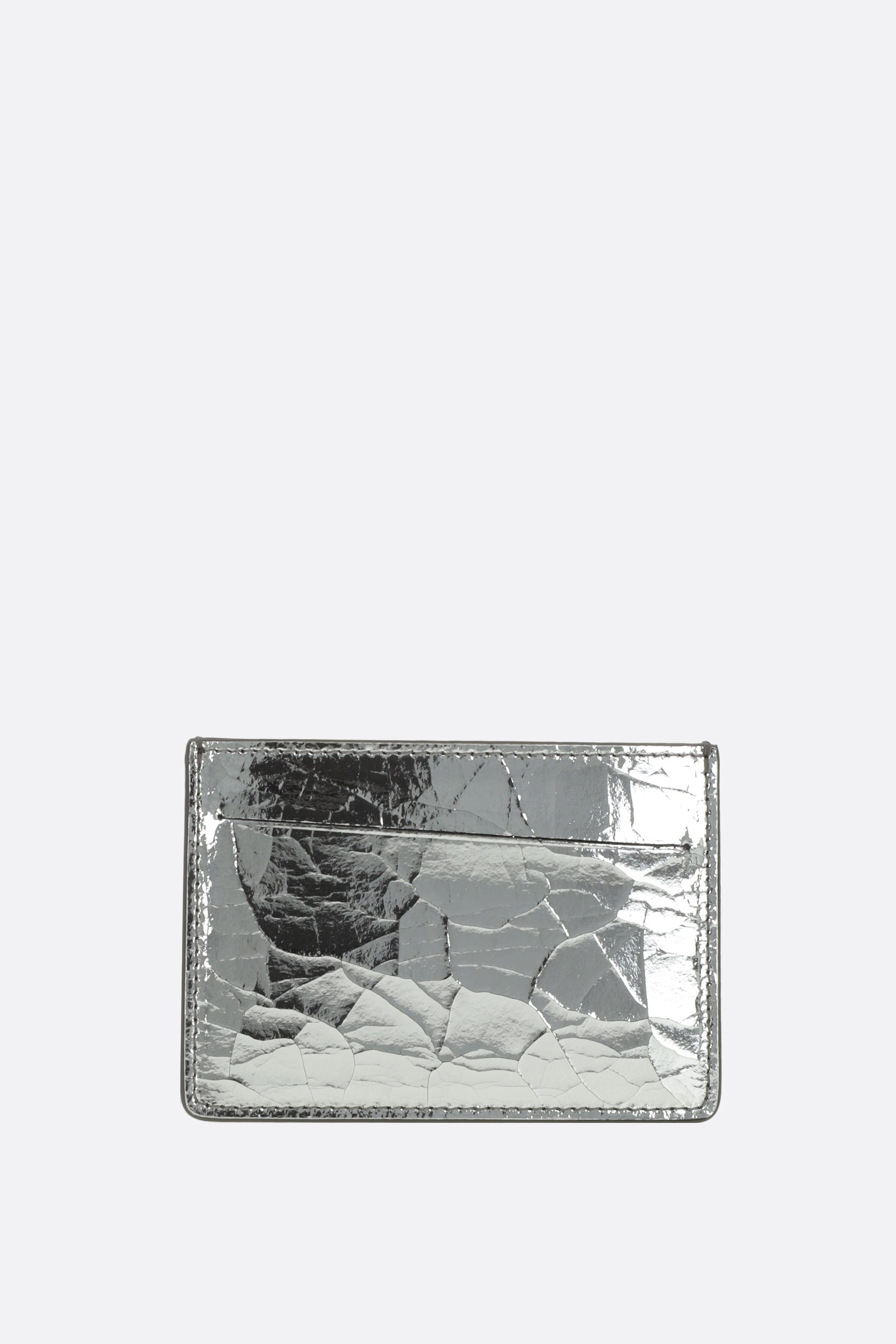credit card holder in Broken Mirror leather
