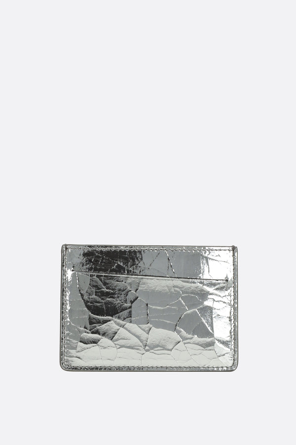 credit card holder in Broken Mirror leather