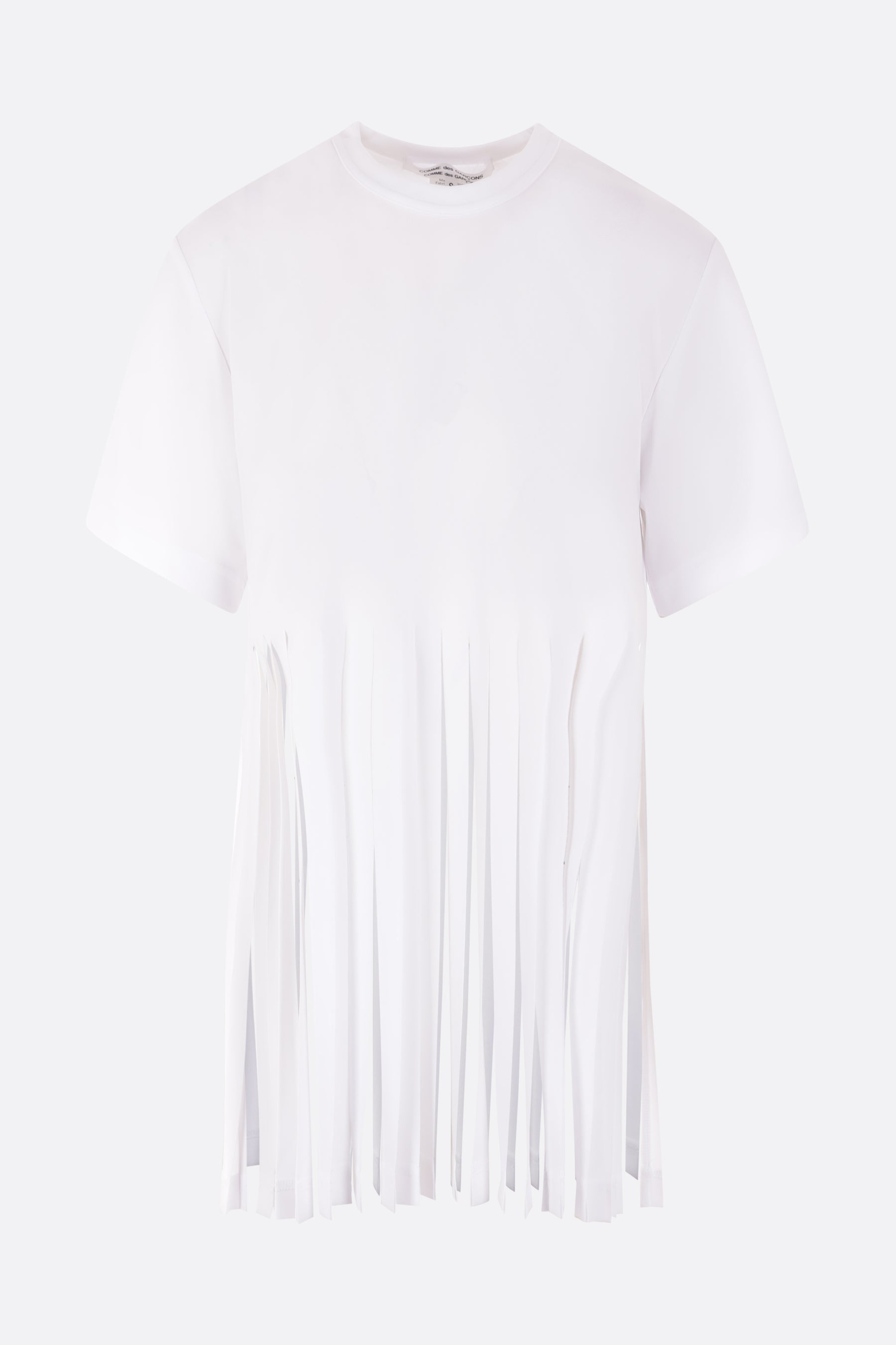 technical jersey t-shirt with fringes