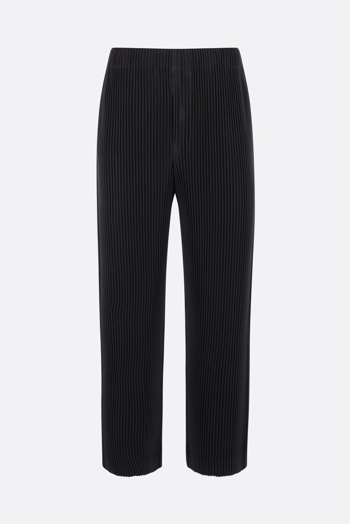 straight-leg pleated trousers
