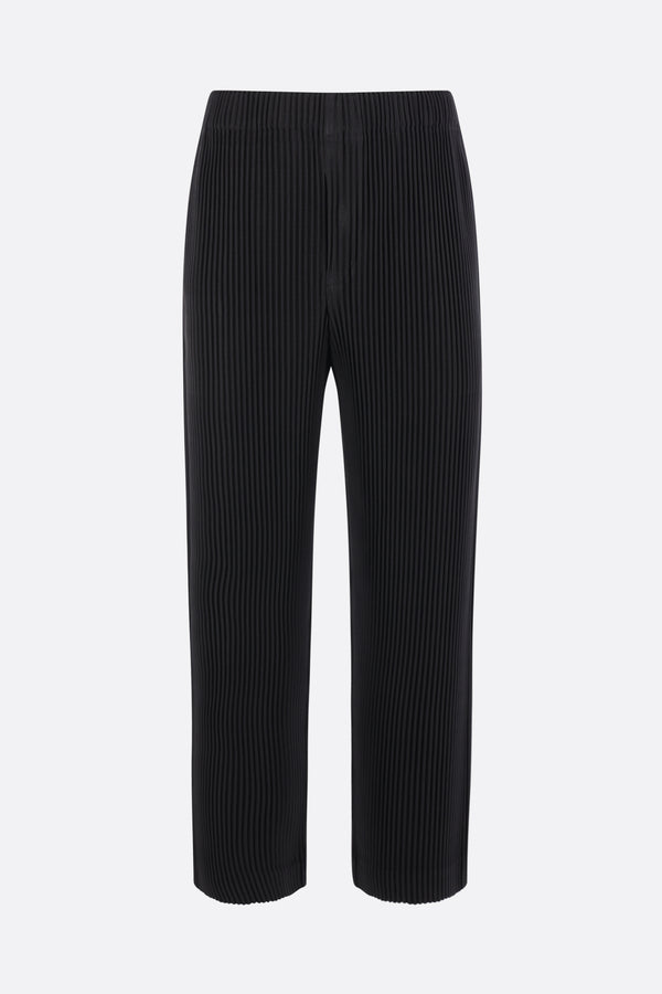 pantalone plissé a gamba dritta