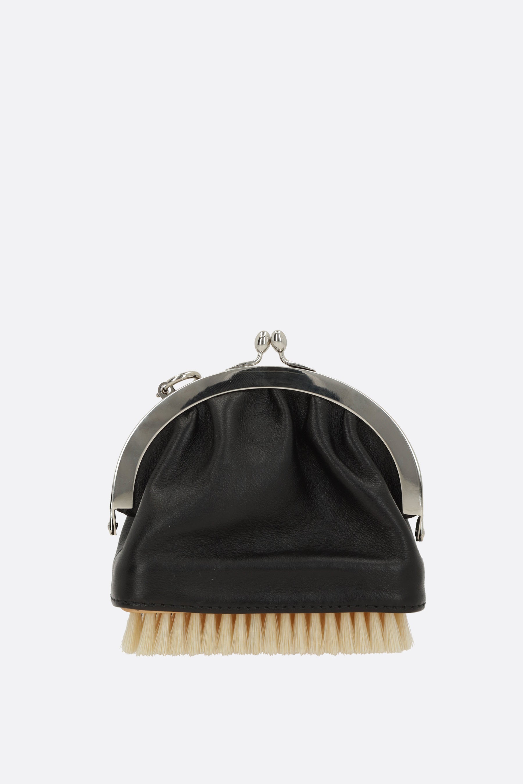 Lea coin purse in nappa with brush