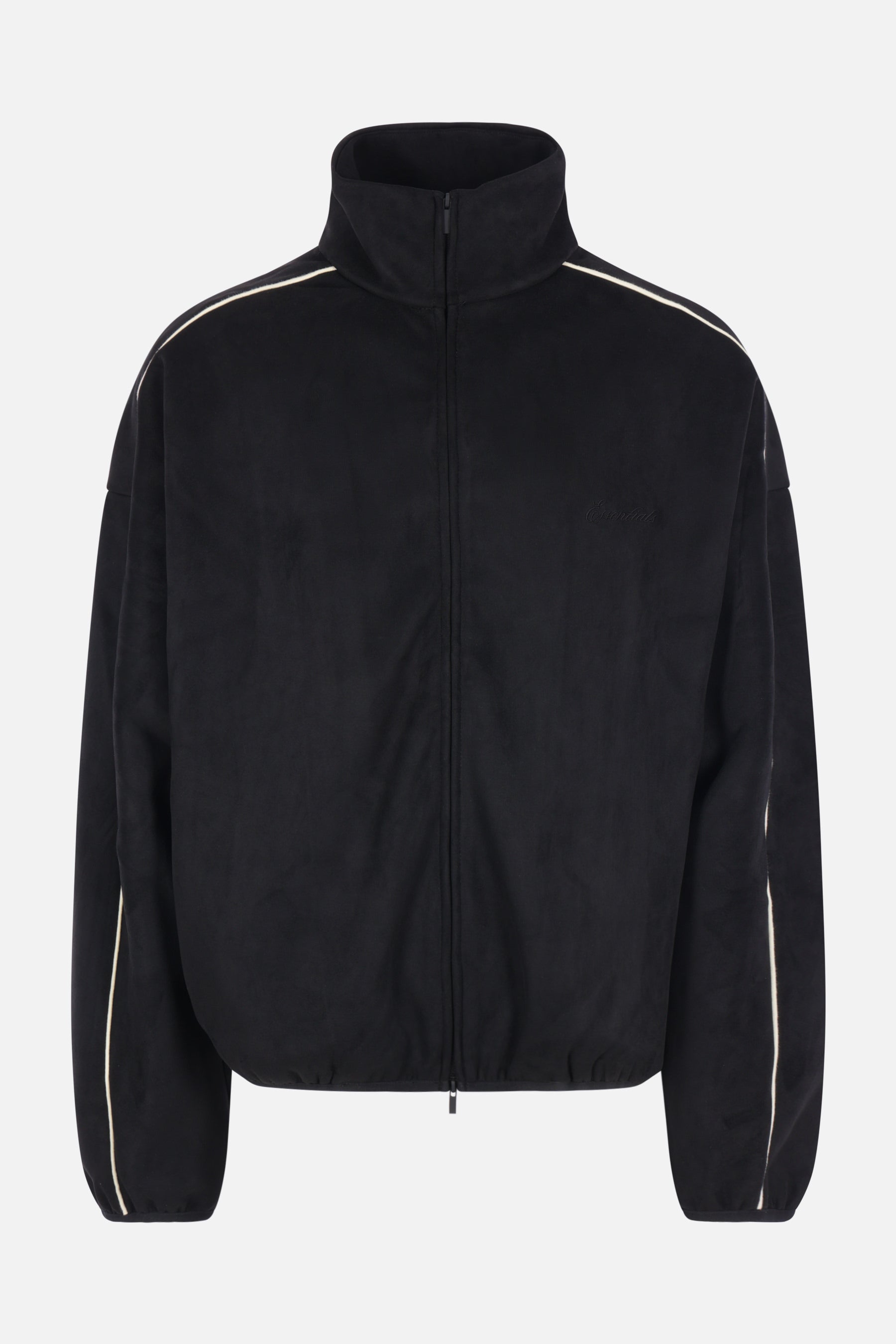 Signature Modern track jacket in suede fleece
